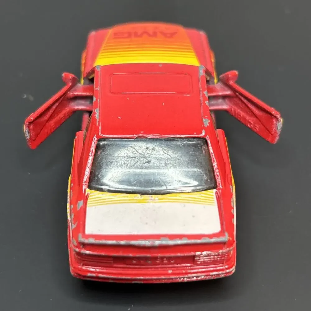 1984 Matchbox Mercedes Benz 500 SEC AMG Rare Color Change Wheels Doors Open VTG